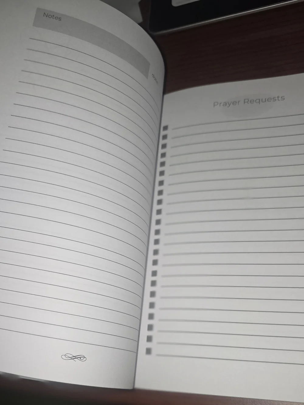 Prayer & Purpose Journal - Brown & Cream Hardcover Notebook